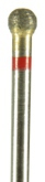 Fine Red Ring Fully-Sintered Diamond Burs