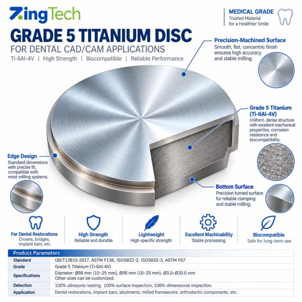 Grade 5 Titanium Disc