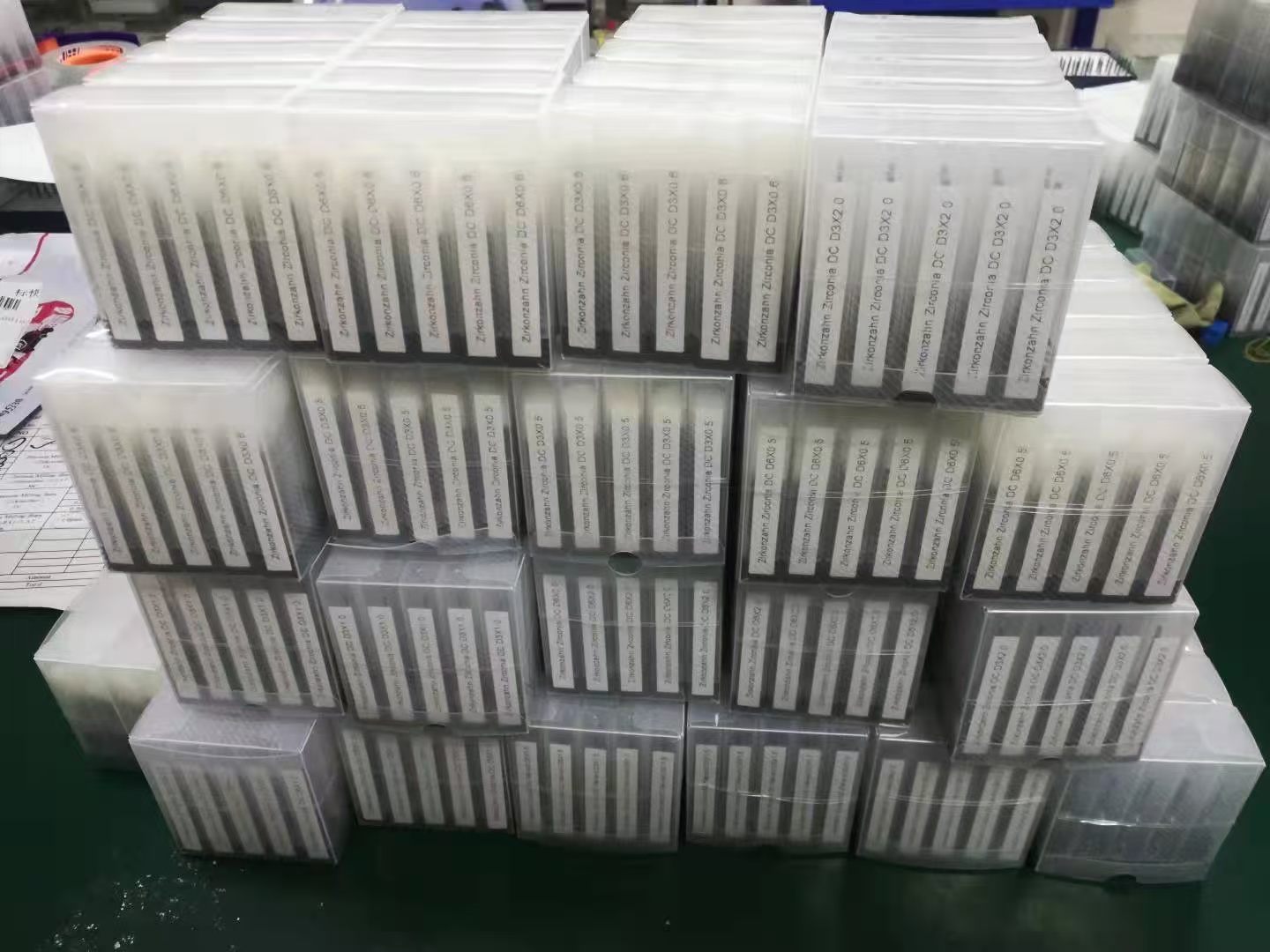 Dental milling burs shipment ready