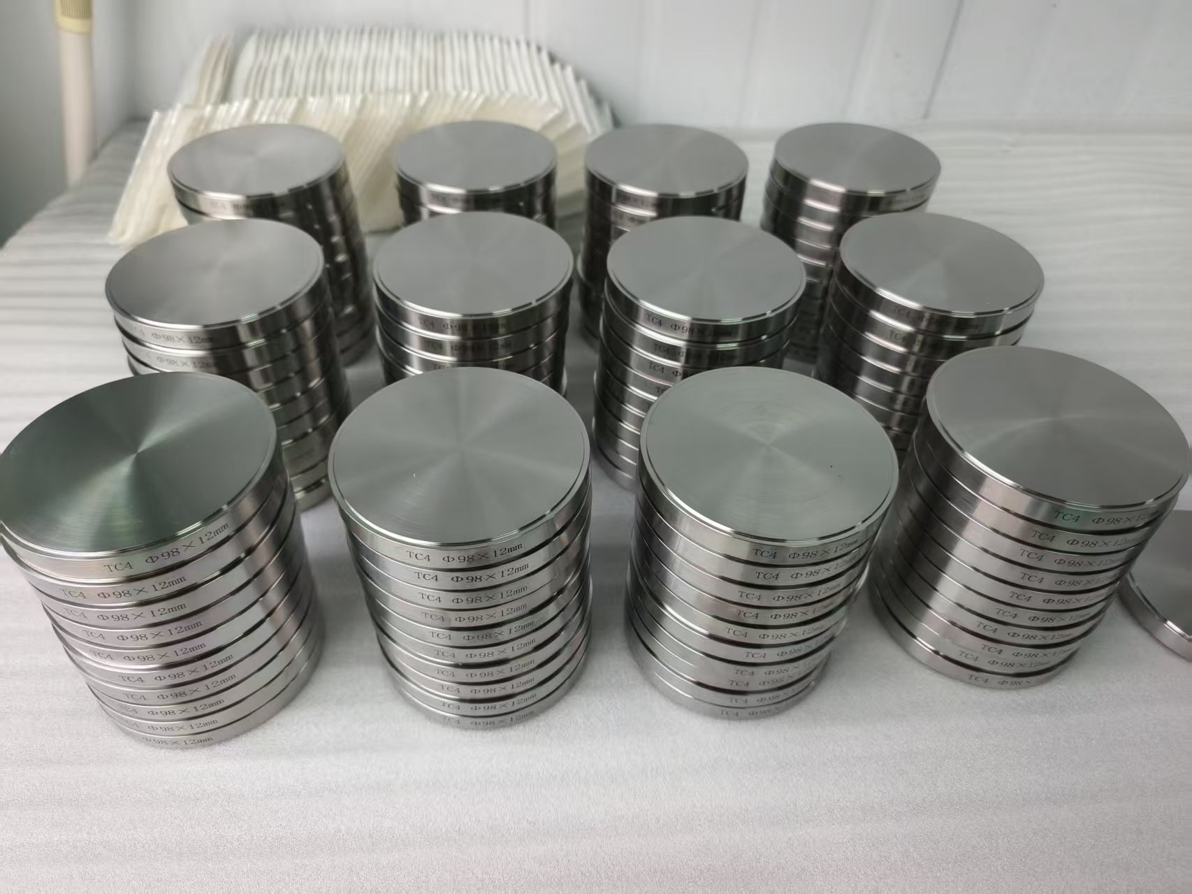 Grade 5 titanium discs in stock
